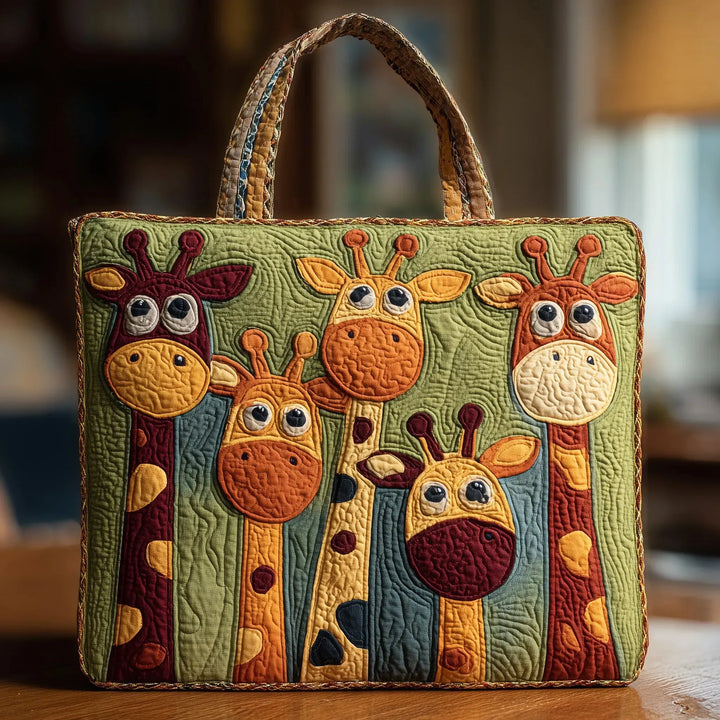 Giraffe Tower Padded Tote Bag