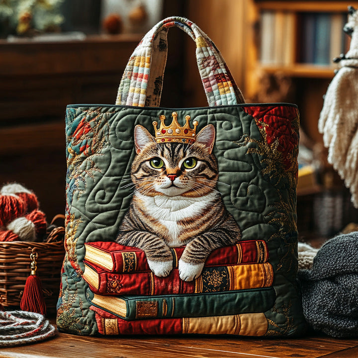 Bookish Feline Tote Bag