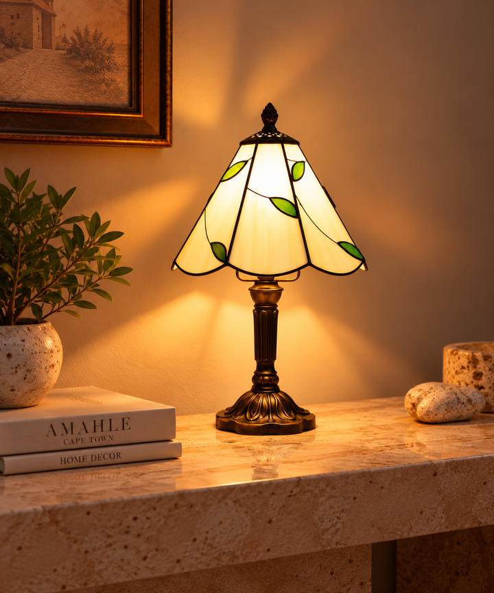 LEAFORA | RETRO TIFFANY LEAF-SHAPED GLASS LAMP