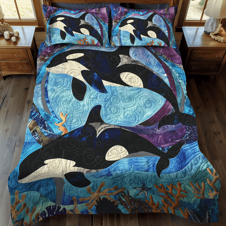 Coral Constellation 3-Piece Bedding Set