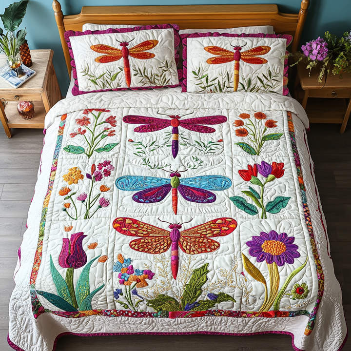 Dragonfly Serenade 3-Piece Bedding Set