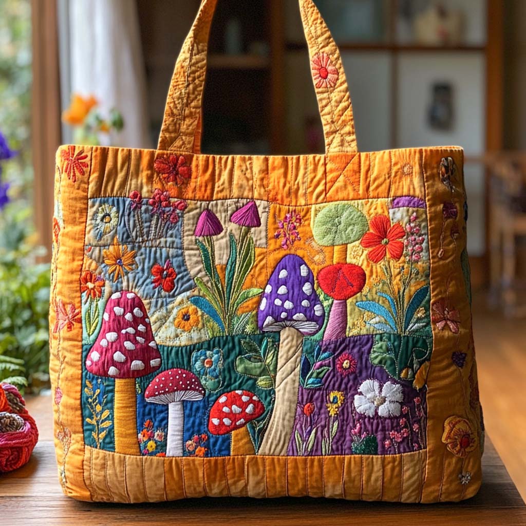 Golden Cap Mushroom Tote Bag