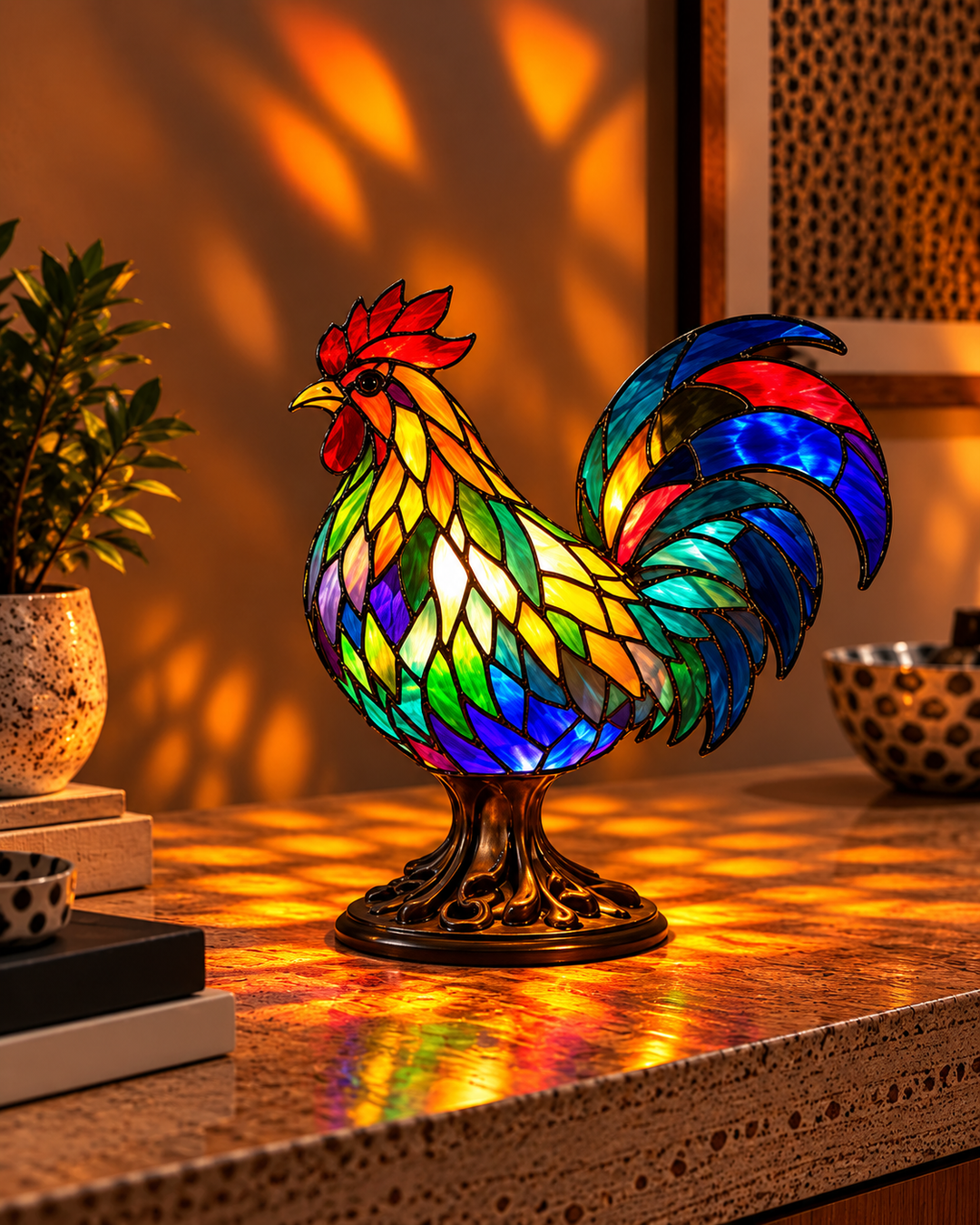 Olise  – Elegant Rooster Magic Lamp