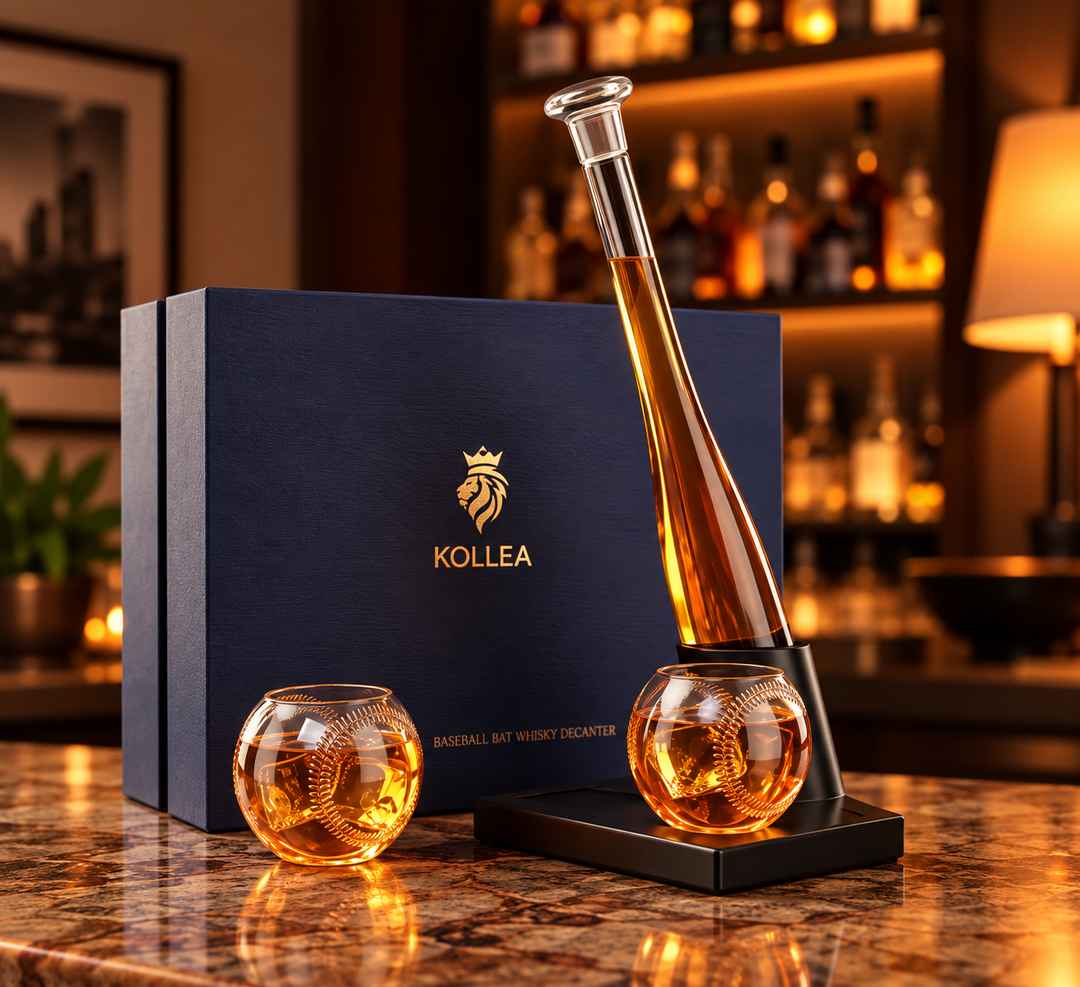 Kollea Baseball Decanter with 2 Glasses