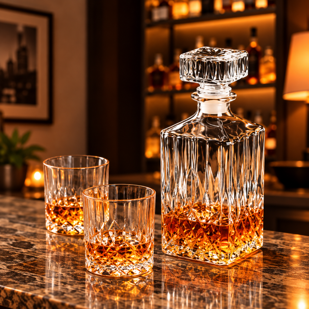 Whisky Bottle and Glasses Set (Premium)