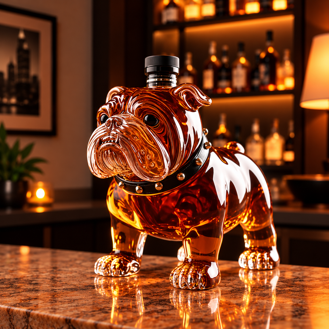 Bulldog Whisky Bottle