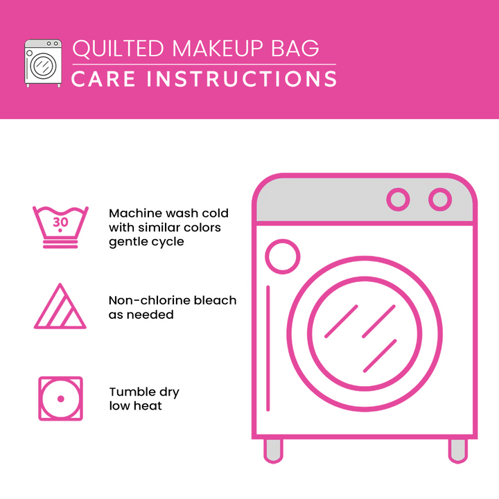 Dreamy Wings Quilted Makeup Bag