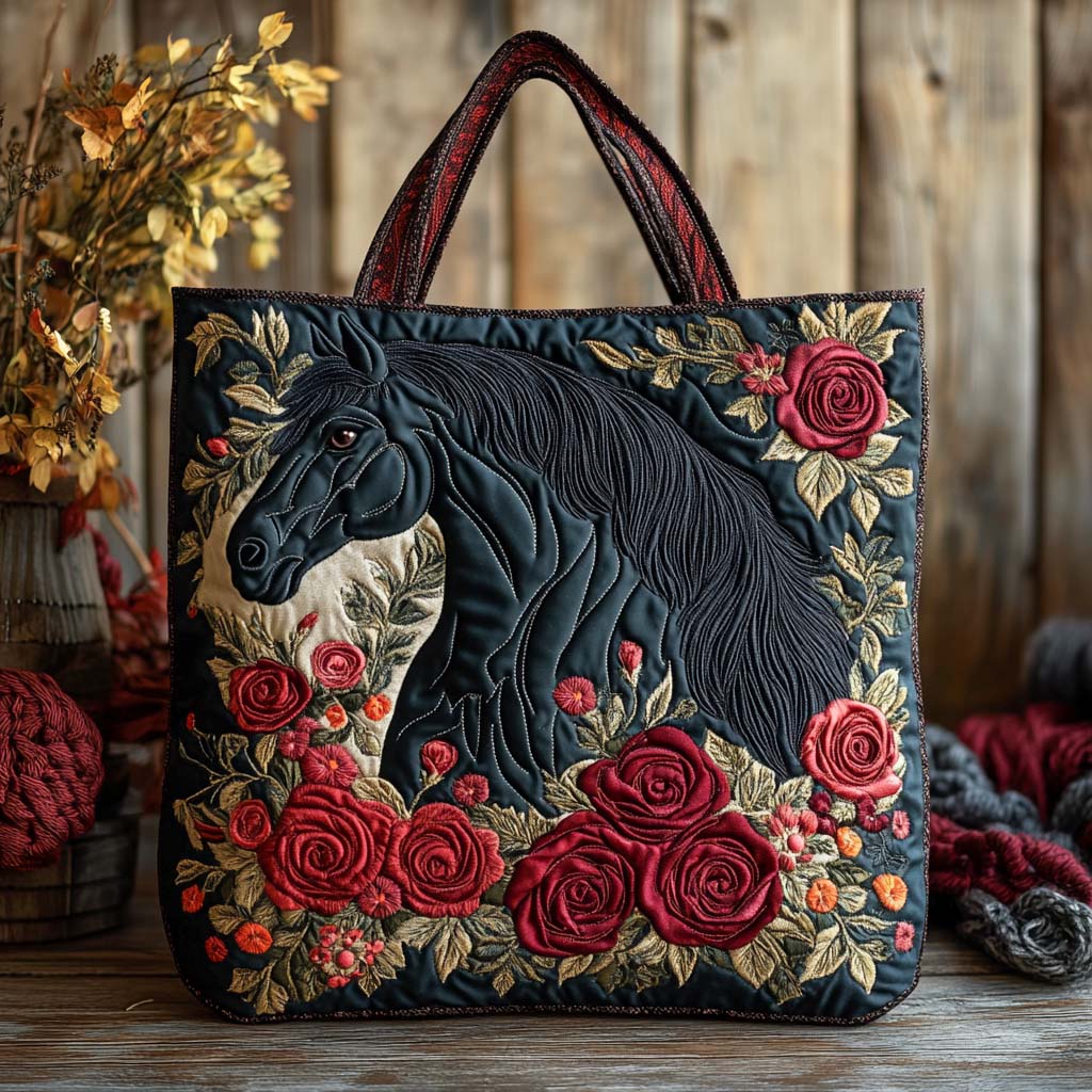 Nocturne Rose Elegance Tote Bag