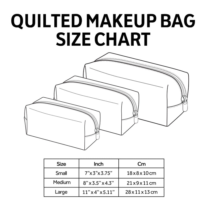 Sun Drenched Quilted Makeup Bag